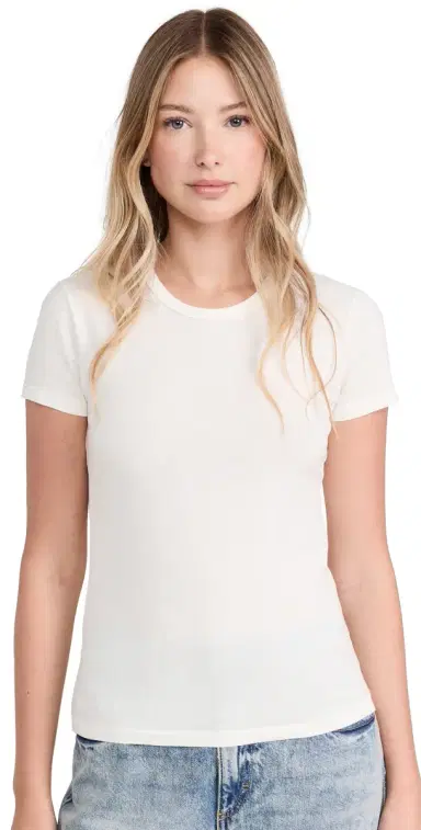 SLVRLAKE Simple Tee Natural White | Thumbnail 1 SLVRLAKE Simple Tee Natural White | Thumbnail 1