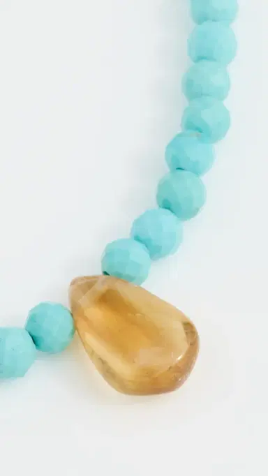 JIA JIA 14k Turquoise Citrine Teardrop Necklace | Thumbnail 5 JIA JIA 14k Turquoise Citrine Teardrop Necklace | Thumbnail 5