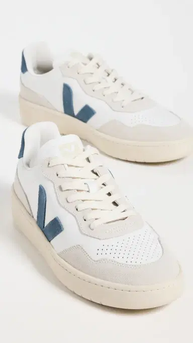 Veja V-90 O. T. Leather Sneakers Extra-White/California | Thumbnail 4 Veja V-90 O. T. Leather Sneakers Extra-White/California | Thumbnail 4