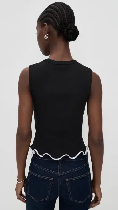 Veronica Beard Jean Sleeveless Elianne Top Black | Thumbnail 3 Veronica Beard Jean Sleeveless Elianne Top Black | Thumbnail 3