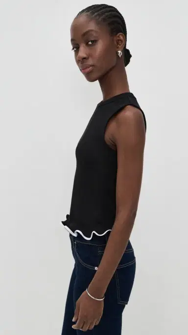 Veronica Beard Jean Sleeveless Elianne Top Black | Thumbnail 4 Veronica Beard Jean Sleeveless Elianne Top Black | Thumbnail 4