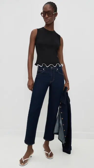 Veronica Beard Jean Sleeveless Elianne Top Black | Thumbnail 5 Veronica Beard Jean Sleeveless Elianne Top Black | Thumbnail 5