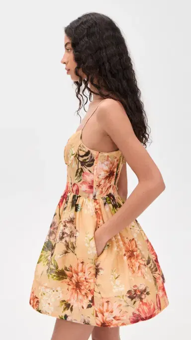 Cara Cara Alba Mini Dress Margaux Bloom Ginger | Thumbnail 4 Cara Cara Alba Mini Dress Margaux Bloom Ginger | Thumbnail 4