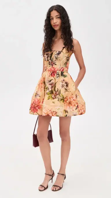 Cara Cara Alba Mini Dress Margaux Bloom Ginger | Thumbnail 5 Cara Cara Alba Mini Dress Margaux Bloom Ginger | Thumbnail 5