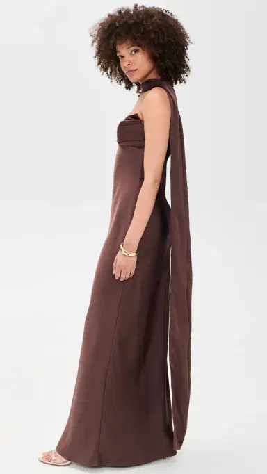 Runaway the Label adeleine Strapless Maxi Dress Bitter Chocolate | Thumbnail 4 Runaway the Label adeleine Strapless Maxi Dress Bitter Chocolate | Thumbnail 4