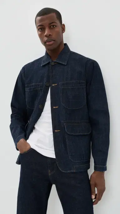 Universal Works Kaihara Denim Labour Jacket Kaihara t Wt Denim Indigo | Thumbnail 2 Universal Works Kaihara Denim Labour Jacket Kaihara t Wt Denim Indigo | Thumbnail 2