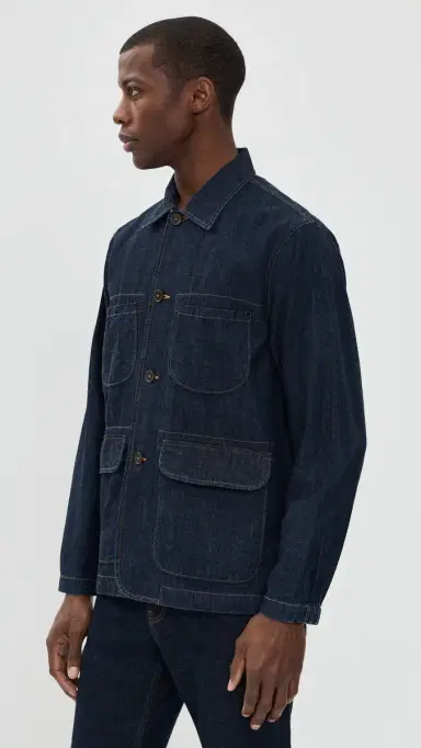 Universal Works Kaihara Denim Labour Jacket Kaihara t Wt Denim Indigo | Thumbnail 4 Universal Works Kaihara Denim Labour Jacket Kaihara t Wt Denim Indigo | Thumbnail 4