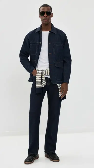 Universal Works Kaihara Denim Labour Jacket Kaihara t Wt Denim Indigo | Thumbnail 5 Universal Works Kaihara Denim Labour Jacket Kaihara t Wt Denim Indigo | Thumbnail 5
