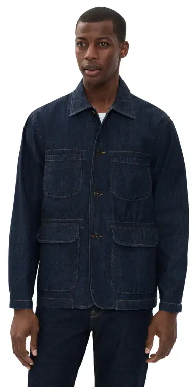 Universal Works Kaihara Denim Labour Jacket Kaihara t Wt Denim Indigo | Thumbnail 1 Universal Works Kaihara Denim Labour Jacket Kaihara t Wt Denim Indigo | Thumbnail 1
