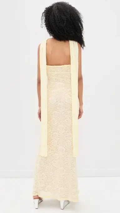 Runaway The Label Amana Strapless Maxi Dress Lemon L | Thumbnail 3 Runaway The Label Amana Strapless Maxi Dress Lemon L | Thumbnail 3