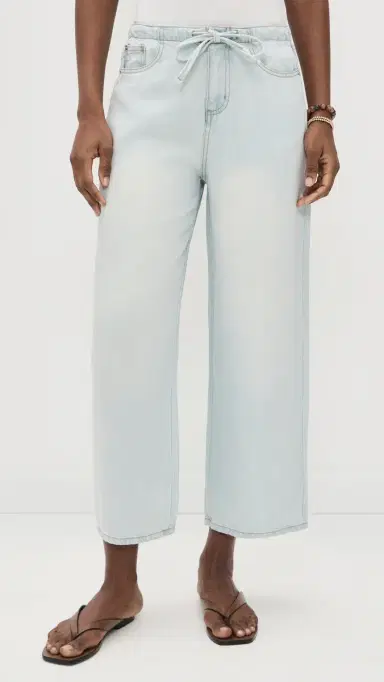 Splendid Lounge Denim Crop Pants Bleached Indigo | Thumbnail 2 Splendid Lounge Denim Crop Pants Bleached Indigo | Thumbnail 2
