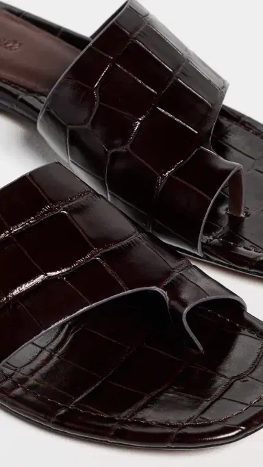 Madewell Ashton Loop Slide Sandals Coffee Bean | Thumbnail 6 Madewell Ashton Loop Slide Sandals Coffee Bean | Thumbnail 6