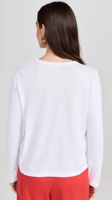 DONNI. The Jersey Relaxed Long Sleeve Tee Powder | Thumbnail 3 DONNI. The Jersey Relaxed Long Sleeve Tee Powder | Thumbnail 3