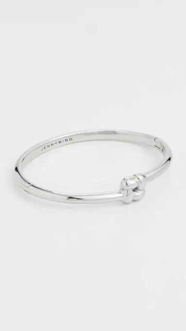 Jenny Bird Slim Woven Square Bangle Platinum L | Thumbnail 2 Jenny Bird Slim Woven Square Bangle Platinum L | Thumbnail 2