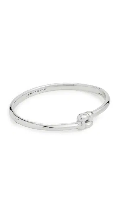 Jenny Bird Slim Woven Square Bangle Platinum L | Thumbnail 5 Jenny Bird Slim Woven Square Bangle Platinum L | Thumbnail 5
