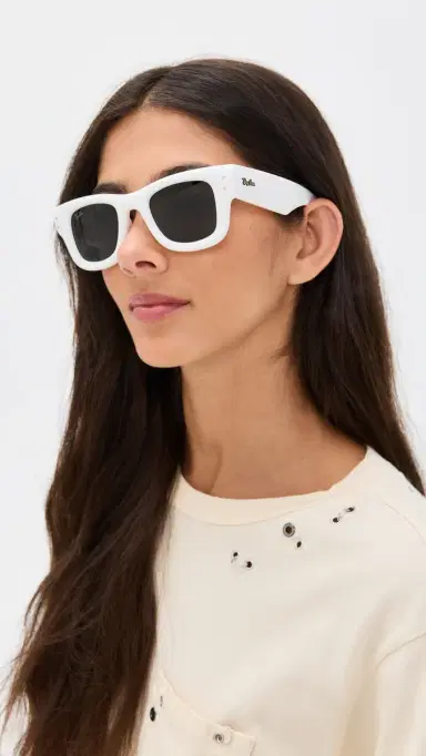 Ray-Ban x A$AP Rocky Wayfarer Puffer Sunglasses White One Size | Thumbnail 3 Ray-Ban x A$AP Rocky Wayfarer Puffer Sunglasses White One Size | Thumbnail 3