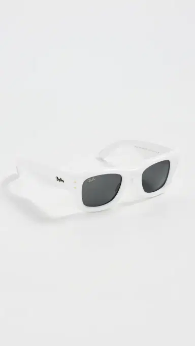 Ray-Ban x A$AP Rocky Wayfarer Puffer Sunglasses White One Size | Thumbnail 5 Ray-Ban x A$AP Rocky Wayfarer Puffer Sunglasses White One Size | Thumbnail 5