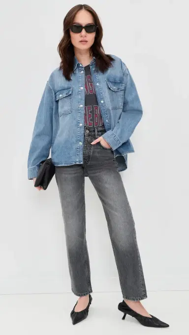 ANINE BING Paxton Shirt Tidal Blue | Thumbnail 6 ANINE BING Paxton Shirt Tidal Blue | Thumbnail 6