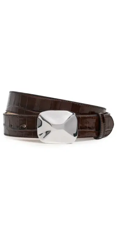 B-Low The Belt Isaac Belt Chocolate Silver S | Thumbnail 1 B-Low The Belt Isaac Belt Chocolate Silver S | Thumbnail 1
