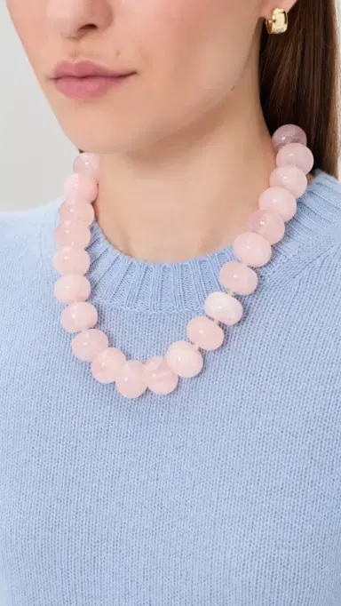 BaubleBar Joan Semi Precious Necklace Pink One Size | Thumbnail 3 BaubleBar Joan Semi Precious Necklace Pink One Size | Thumbnail 3