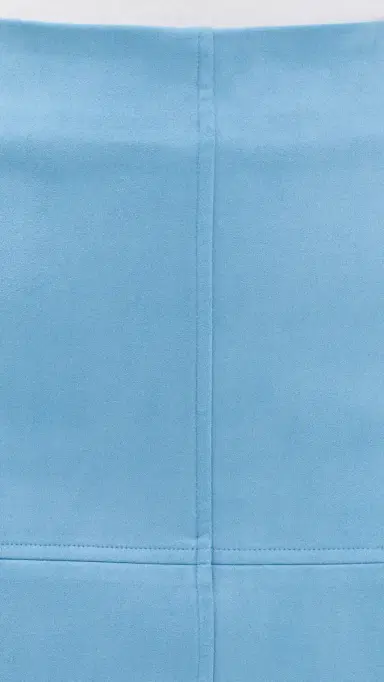 English Factory Faux Suede Midi Skirt late Blue | Thumbnail 6 English Factory Faux Suede Midi Skirt late Blue | Thumbnail 6