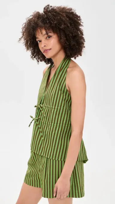 HEVRON Amira tripe Top Green tripe | Thumbnail 4 HEVRON Amira tripe Top Green tripe | Thumbnail 4