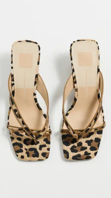 Dolce Vita Brevel Sandals Leopard Raffia 6 | Thumbnail 5 Dolce Vita Brevel Sandals Leopard Raffia 6 | Thumbnail 5