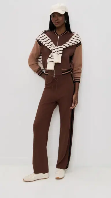 State & Lake Kaia Track Pants Chocolate/Black M | Thumbnail 5 State & Lake Kaia Track Pants Chocolate/Black M | Thumbnail 5