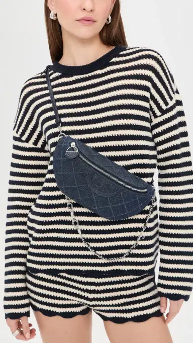 Tory Burch Fleming Denim Charm Belt Bag | Thumbnail 3 Tory Burch Fleming Denim Charm Belt Bag | Thumbnail 3