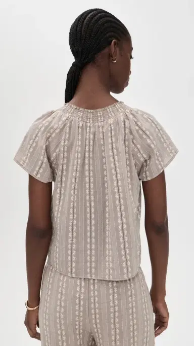 Splendid eadow Blouse Light Wicker | Thumbnail 3 Splendid eadow Blouse Light Wicker | Thumbnail 3