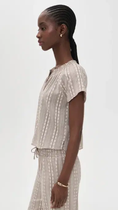Splendid eadow Blouse Light Wicker | Thumbnail 4 Splendid eadow Blouse Light Wicker | Thumbnail 4