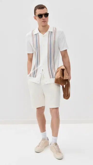 RAILS Archer Drawstring Shorts 8 Ecru | Thumbnail 5 RAILS Archer Drawstring Shorts 8 Ecru | Thumbnail 5