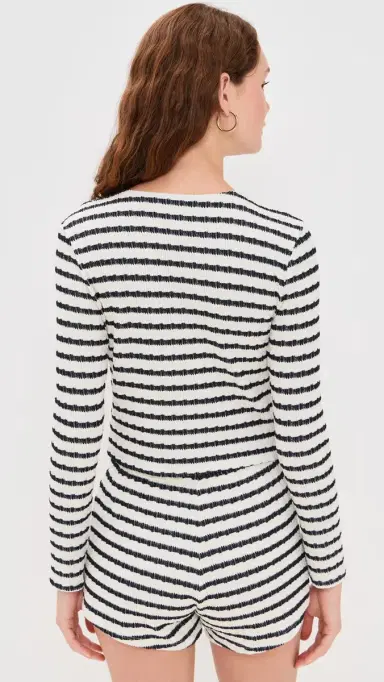 LE BOP Eloise Cardigan Navy/White XL | Thumbnail 3 LE BOP Eloise Cardigan Navy/White XL | Thumbnail 3
