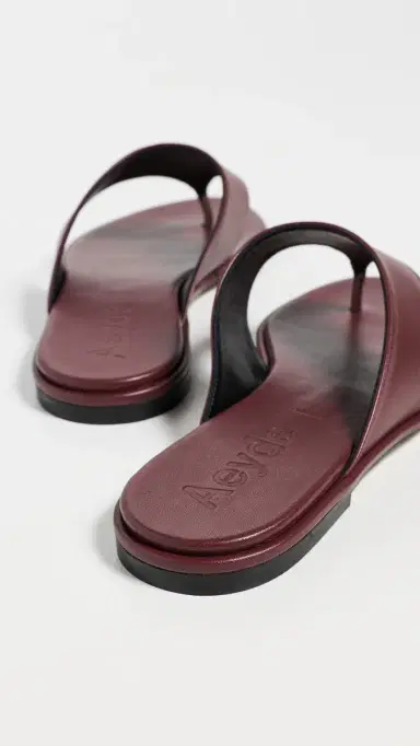 AEYDE Amaya Nappa Leather Port Sandals Port | Thumbnail 4 AEYDE Amaya Nappa Leather Port Sandals Port | Thumbnail 4