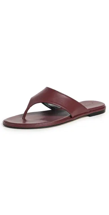 AEYDE Amaya Nappa Leather Port Sandals Port | Thumbnail 1 AEYDE Amaya Nappa Leather Port Sandals Port | Thumbnail 1