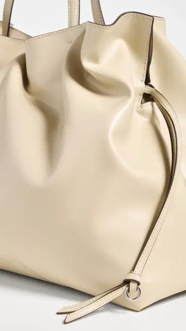Tory Burch Ella Drawstring Tote Light Stone One Size | Thumbnail 5 Tory Burch Ella Drawstring Tote Light Stone One Size | Thumbnail 5