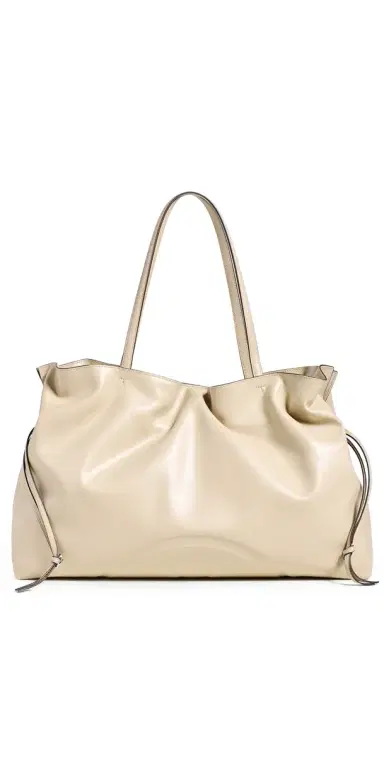 Tory Burch Ella Drawstring Tote Light Stone One Size | Thumbnail 1 Tory Burch Ella Drawstring Tote Light Stone One Size | Thumbnail 1