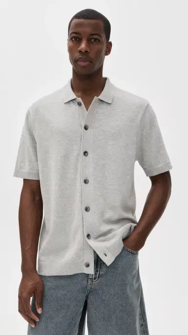 Katin Blake Knit Button Up Shirt Neutral Grey | Thumbnail 2 Katin Blake Knit Button Up Shirt Neutral Grey | Thumbnail 2