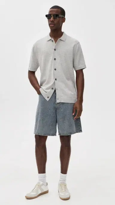 Katin Blake Knit Button Up Shirt Neutral Grey | Thumbnail 5 Katin Blake Knit Button Up Shirt Neutral Grey | Thumbnail 5