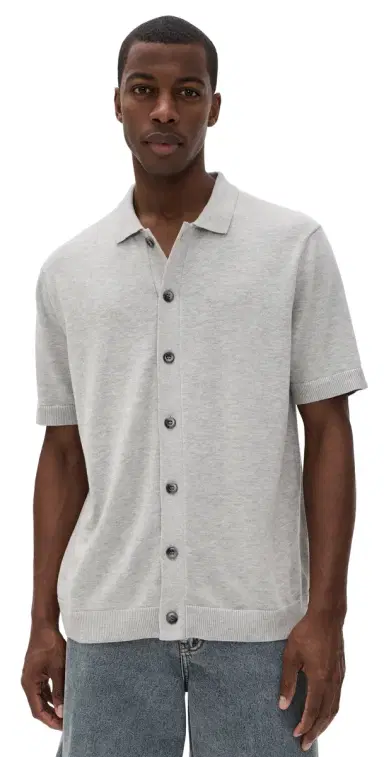 Katin Blake Knit Button Up Shirt Neutral Grey | Thumbnail 1 Katin Blake Knit Button Up Shirt Neutral Grey | Thumbnail 1