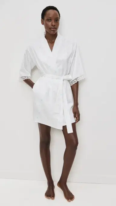Flora Nikrooz Sabrina 3 Piece Pajama Set Ivory S | Thumbnail 5 Flora Nikrooz Sabrina 3 Piece Pajama Set Ivory S | Thumbnail 5