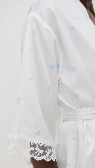 Flora Nikrooz Sabrina 3 Piece Pajama Set Ivory S | Thumbnail 6 Flora Nikrooz Sabrina 3 Piece Pajama Set Ivory S | Thumbnail 6