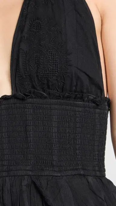 LoveShackFancy Deanna Halter Dress Black | Thumbnail 6 LoveShackFancy Deanna Halter Dress Black | Thumbnail 6