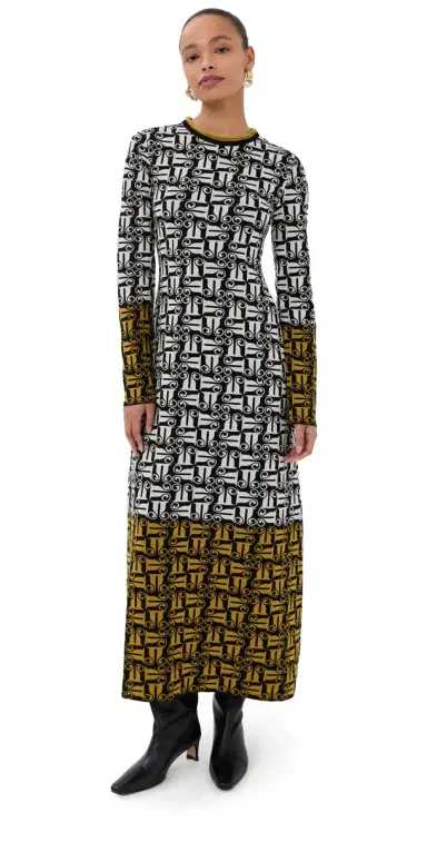 La DoubleJ Knit Swing Dress Ecru | Thumbnail 1 La DoubleJ Knit Swing Dress Ecru | Thumbnail 1