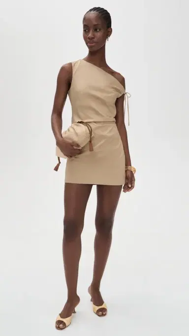 Line & Dot elio Dress Tan | Thumbnail 5 Line & Dot elio Dress Tan | Thumbnail 5
