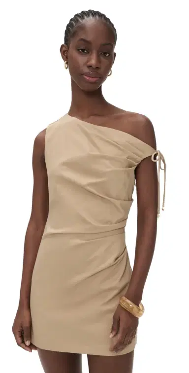 Line & Dot elio Dress Tan | Thumbnail 1 Line & Dot elio Dress Tan | Thumbnail 1