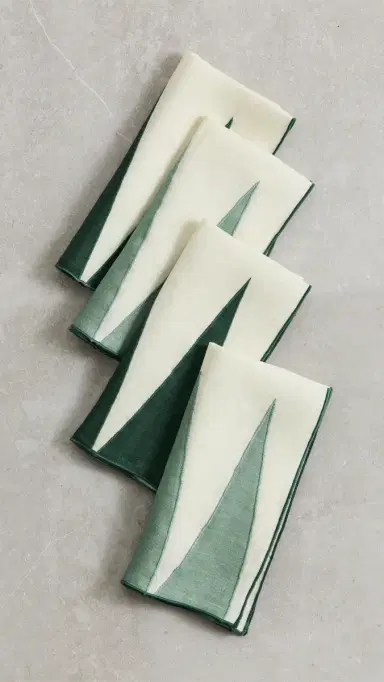 Misette Backgammon Linen Napkins 4 Pack | Thumbnail 5 Misette Backgammon Linen Napkins 4 Pack | Thumbnail 5