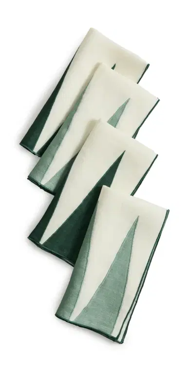 Misette Backgammon Linen Napkins 4 Pack | Thumbnail 1 Misette Backgammon Linen Napkins 4 Pack | Thumbnail 1