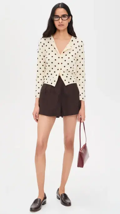 Staud Magpie Shorts Earth 8 | Thumbnail 5 Staud Magpie Shorts Earth 8 | Thumbnail 5
