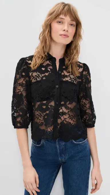 Generation Love Tammy esh Lace Shirt Black | Thumbnail 2 Generation Love Tammy esh Lace Shirt Black | Thumbnail 2